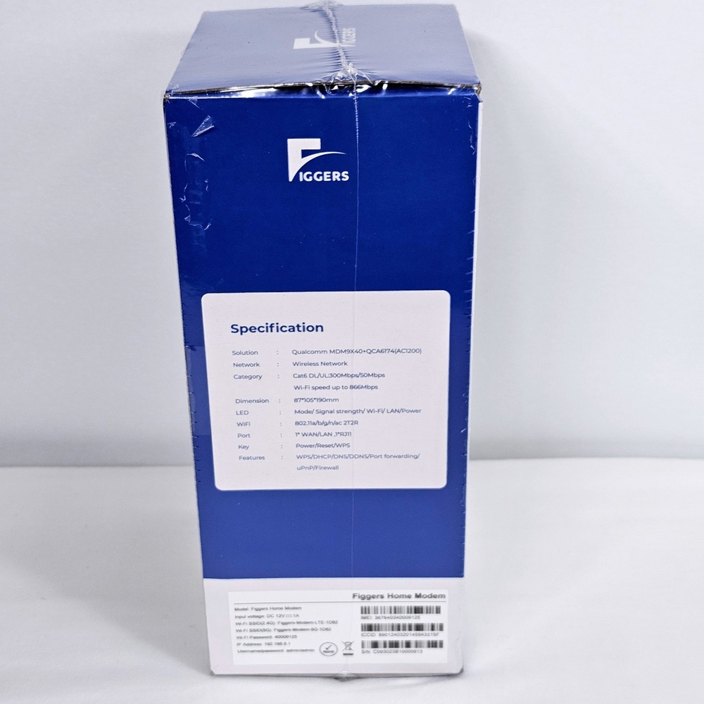 Figgers Home Modem Wireless Internet Router AC1200 Parental Control New Sealed - Picture 2 of 8